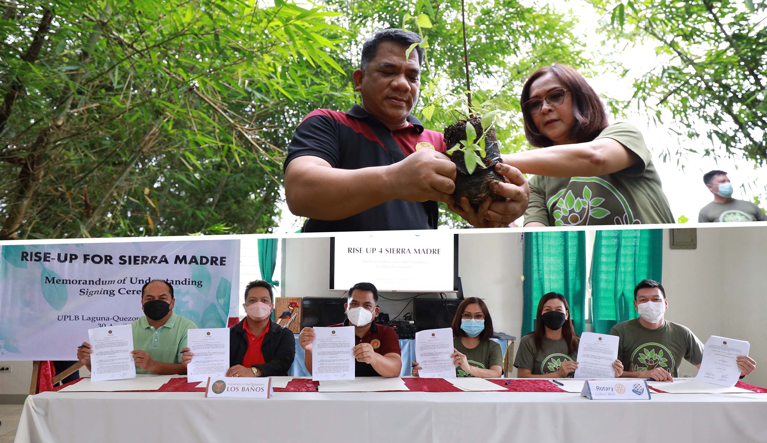 UPLB formalizes partnership with Rotary for a tree-planting project