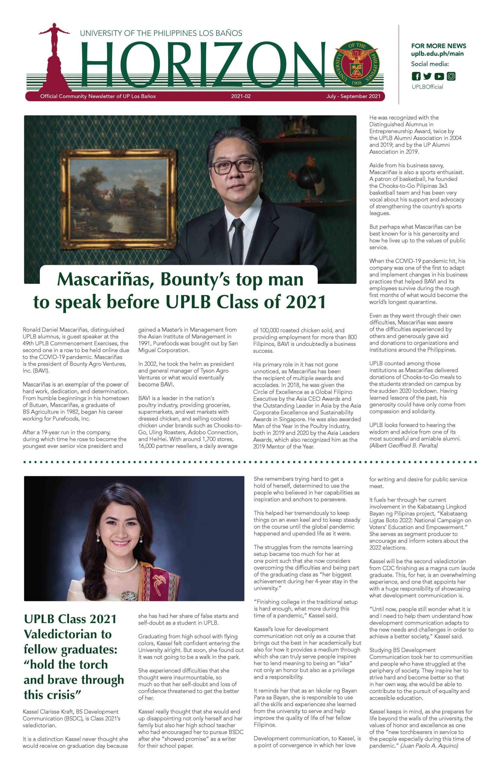 Horizon Broadsheet - Graduation Issue 2021_Page_1